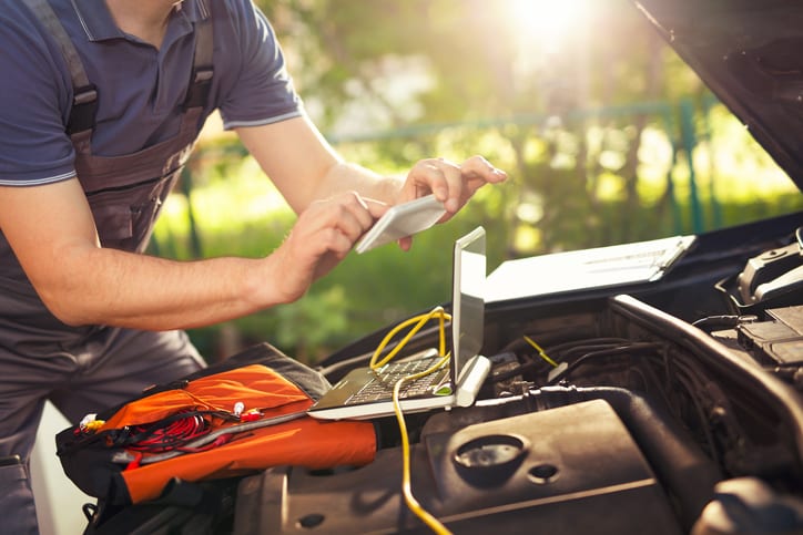 Professional car mechanic